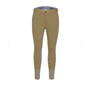 Tuffrider Horse Riding Patrol Knee Patches Breeches Pants Light Beige 36 NWT!